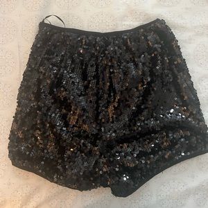 Black Sparkly Shorts